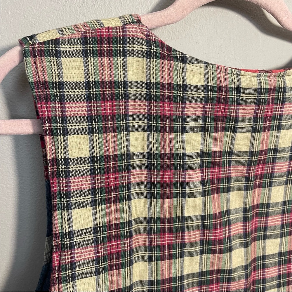 Patch Magic Vintage patchwork Reversible Vest - image 7